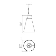 Accord 1473 Conical 1-lt 11" LED Pendant