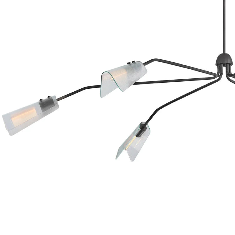 Hinkley 48306 Altman 6-lt 80" LED Chandelier - Gunmetal
