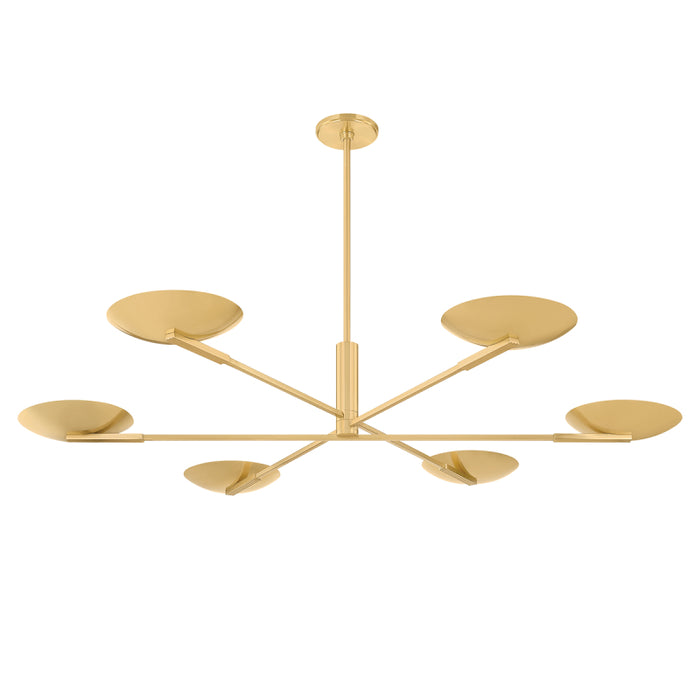 Hudson Valley 1506 Johnson 6-lt 56" LED Chandelier