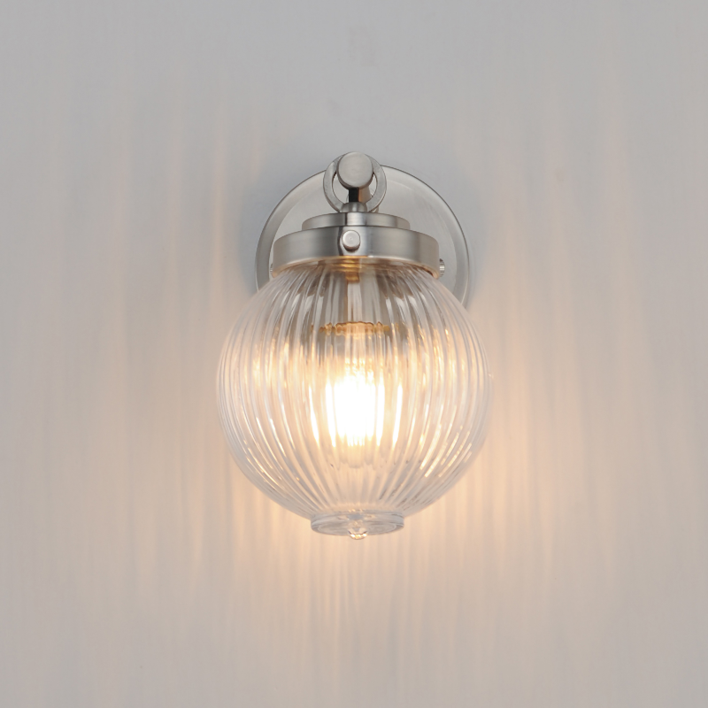 Maxim 15191 Kasbah 1-lt 9" Tall Wall Sconce - Satin Nickel