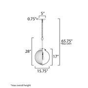 Maxim 15196 Kasbah 1-lt 16" Pendant