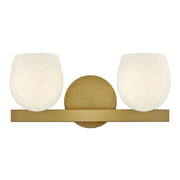 Hinkley 57022 Mae 2-lt 15" LED Vanity - Lacquered Brass