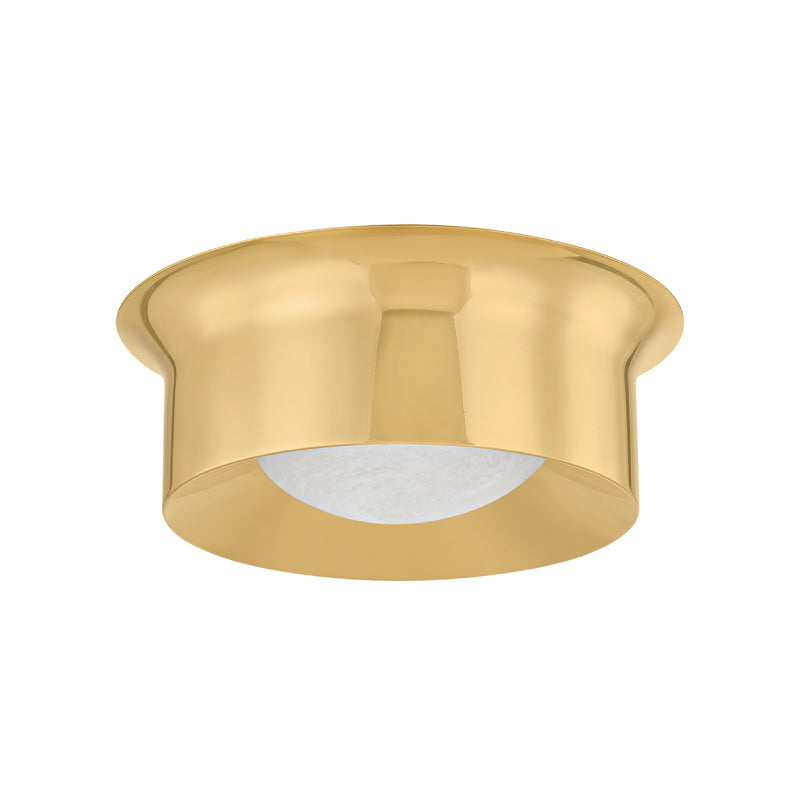 Hudson Valley 1714 Noxon 1-lt 14" LED Flush Mount - Aged Brass