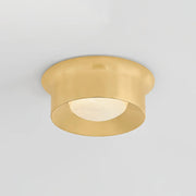 Hudson Valley 1714 Noxon 1-lt 14" LED Flush Mount - Aged Brass