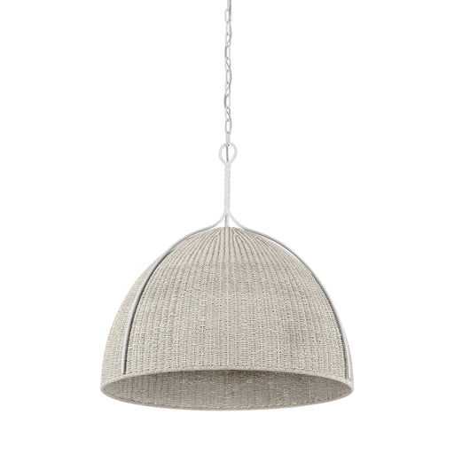 Hudson Valley 1728 Woodlawn 1-lt 29" Pendant - White Plaster/Bleached