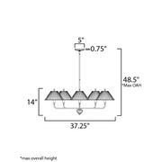 Maxim 18315 Kismet 5-lt 37" Chandelier