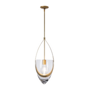 Hubbardton Forge 187468 Vaso 1-lt 11" Pendant - Modern Brass
