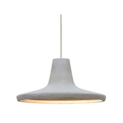 Besa 1XT-MODUS Modus 1-lt 9" LED Pendant, Cord Fixture with Flat Canopy - Natural/Satin Nickel