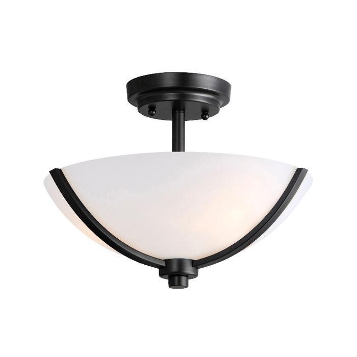 Maxim 20031 Deven 3-lt 14" Semi-Flush Mount