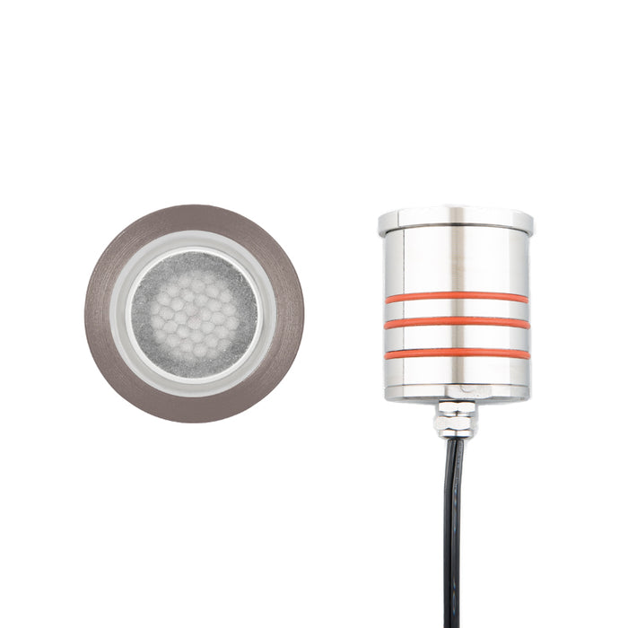 WAC 2012 2" Landscape Recessed LED Inground Slim Round Honeycomb louver Light