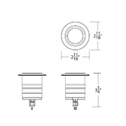 WAC 2021 2" LED Colorscaping Inground Round Light