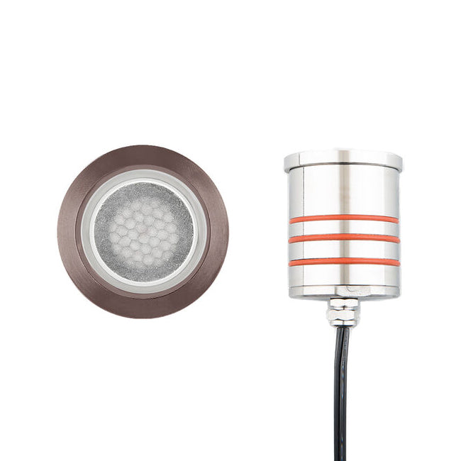 WAC 2022 2" Landscape Recessed LED Inground Round Honeycomb louver Light