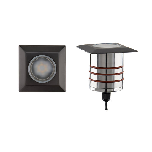 WAC 2051-CS 3" 4.5W Square LED Colorscaping Indicator Light - Bronze Stainless Steel