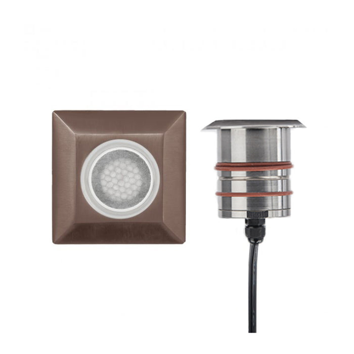 WAC 2052 2" Landscape Recessed LED Inground Square Honeycomb Louver Light