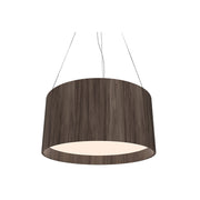 Accord 206LED Cylindrical 1-lt 24" LED Pendant - American Walnut
