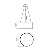 Accord 206LED Cylindrical 1-lt 24" LED Pendant