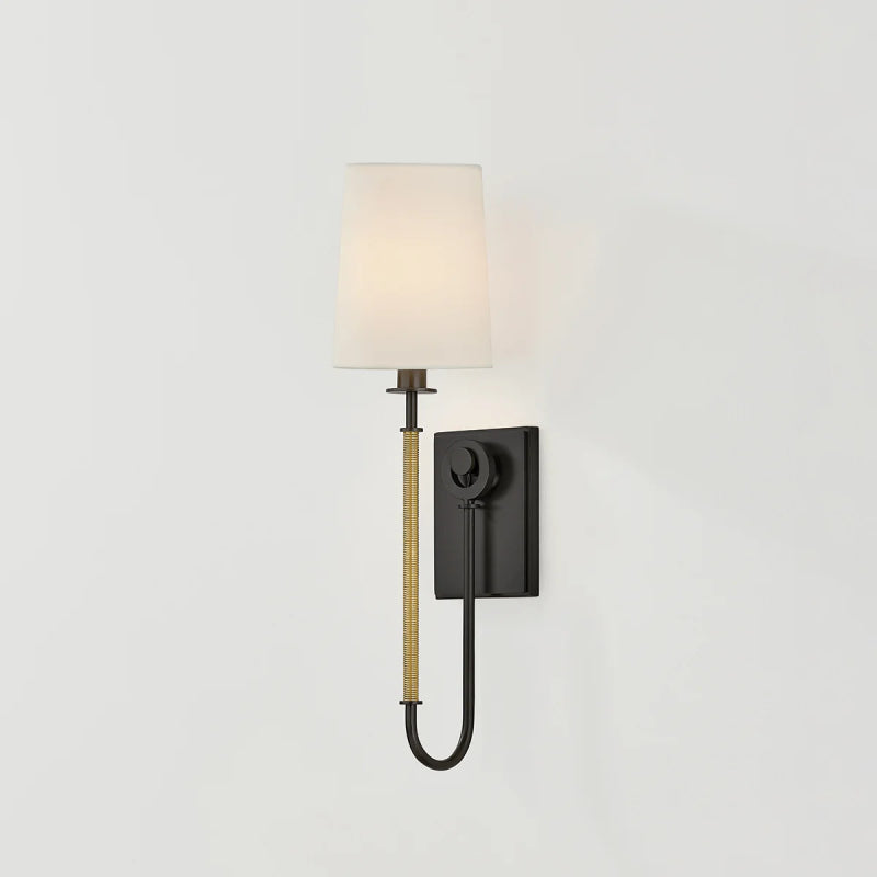 Hudson Valley 2071 Glenmont 1-lt 21" Tall Wall Sconce - Aged Brass with Distressed Bronze