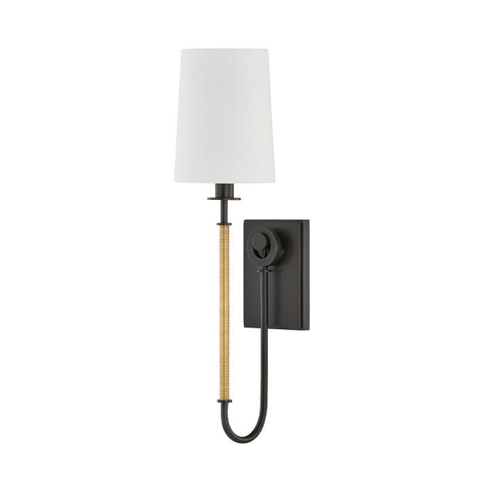 Hudson Valley 2071 Glenmont 1-lt 21" Tall Wall Sconce - Aged Brass with Distressed Bronze