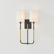 Hudson Valley 2072 Glenmont 2-lt 21" Tall Wall Sconce - Aged Brass with Distressed Bronze