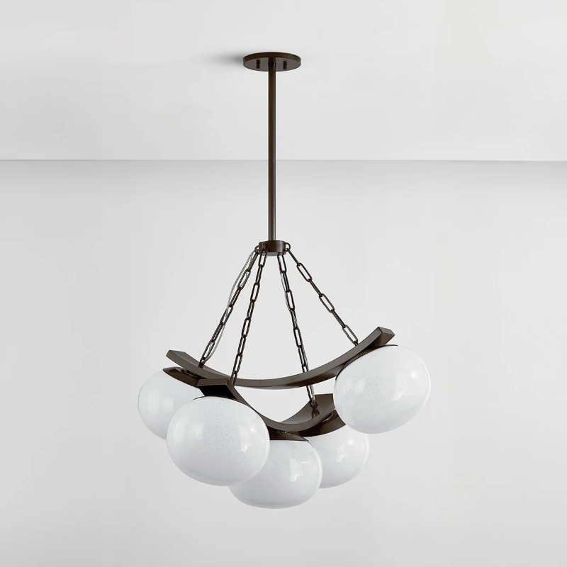 Hudson Valley 2105 Duxbury 5-lt 32" Chandelier - Distressed Bronze