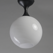 Maxim 21229 Neve 1-lt 9" Semi-Flush Mount - Black