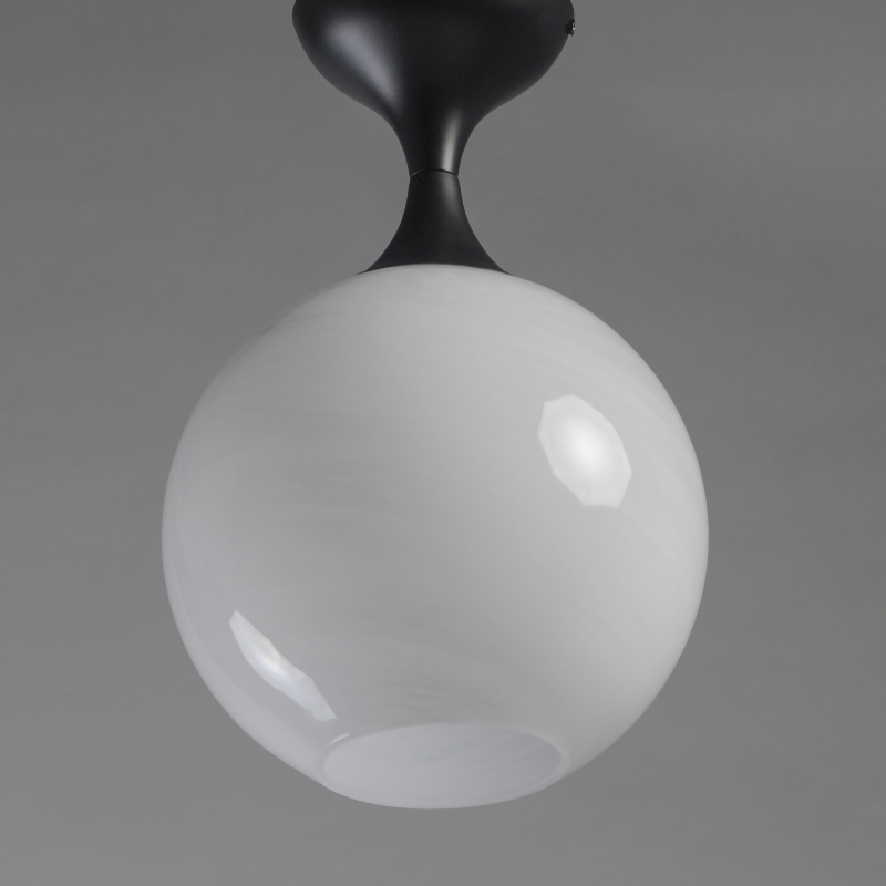 Maxim 21229 Neve 1-lt 9" Semi-Flush Mount - Black