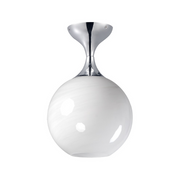 Maxim 21229 Neve 1-lt 9" Semi-Flush Mount - Polished Chrome