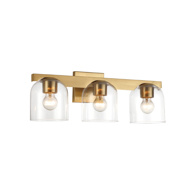 Maxim 21233 Scoop 3-lt 22" Bath Vanity-Natural Aged Brass/Clear Glass