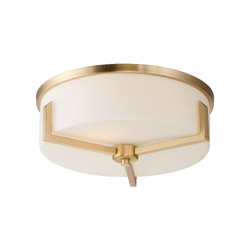 Maxim 21280 Dart 3-lt 14" Flush Mount - Satin Brass