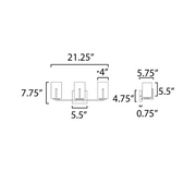 Maxim 21283 Dart 3-lt 21" Bath Vanity