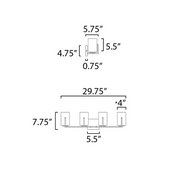 Maxim 21284 Dart 4-lt 30" Bath Vanity