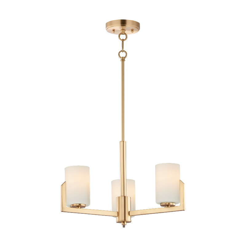 Maxim 21285 Dart 3-lt 22" Chandelier - Satin Brass
