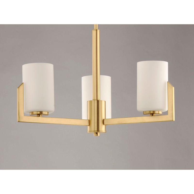 Maxim 21285 Dart 3-lt 22" Chandelier - Satin Brass
