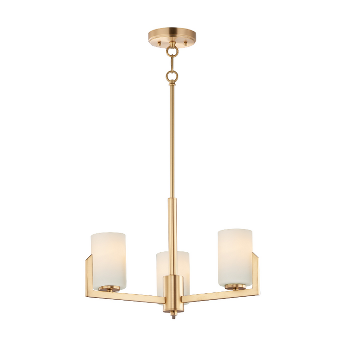Maxim 21285 Dart 3-lt 22" Chandelier - Satin Brass