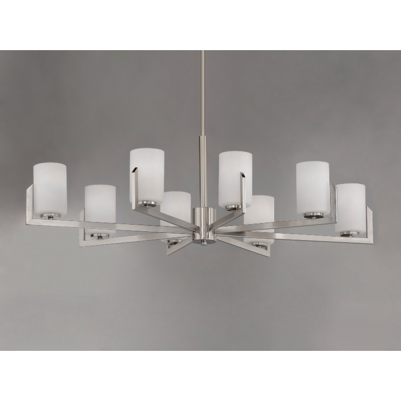 Maxim 21288 Dart 8-lt 44" Chandelier - Satin Nickel