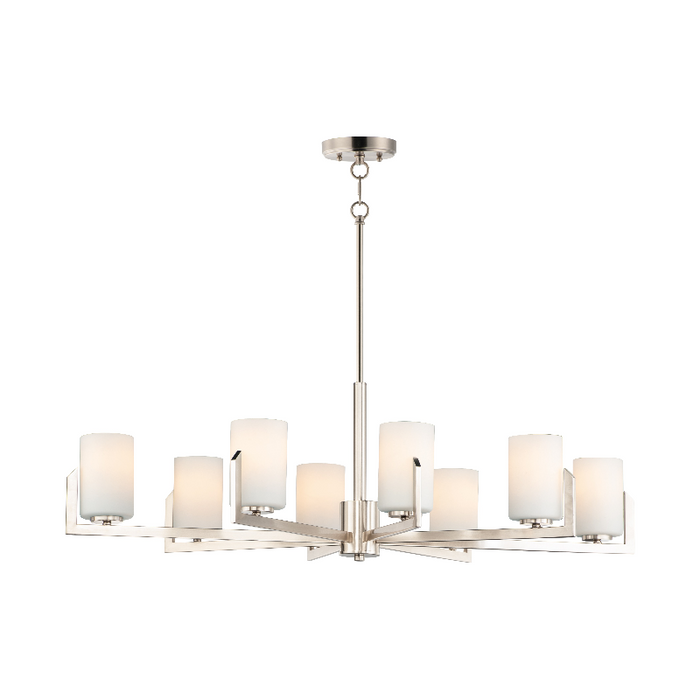 Maxim 21288 Dart 8-lt 44" Chandelier - Satin Nickel