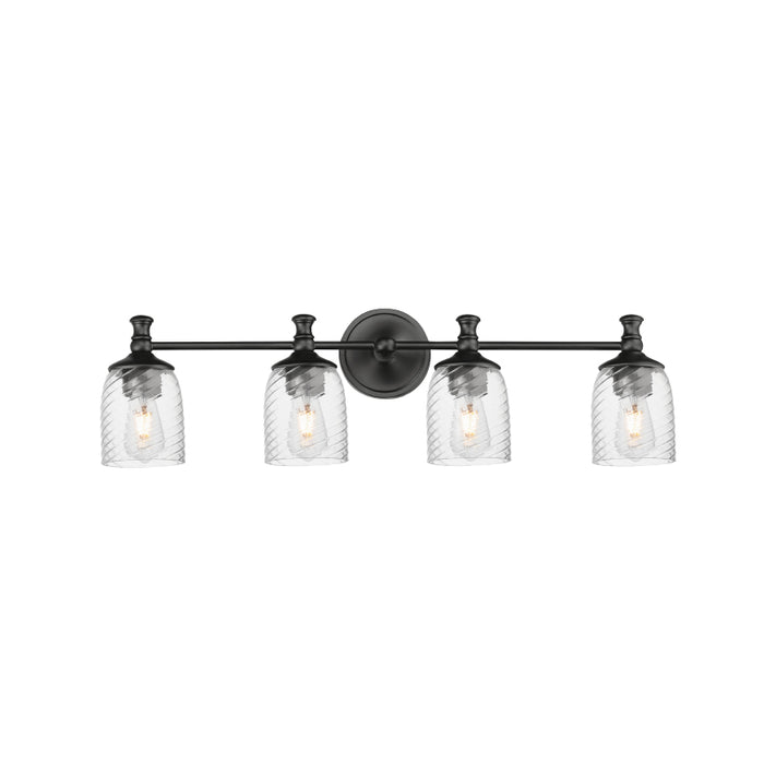 Maxim 21354 Swirl 4-lt 33" Bath Vanity-Black