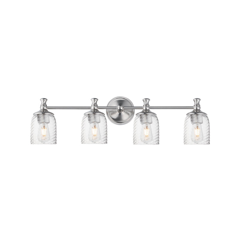 Maxim 21354 Swirl 4-lt 33" Bath Vanity-Satin Nickel
