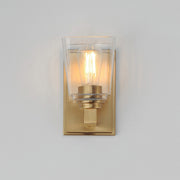 Maxim 21381 Cubos 1-lt 8" Tall Wall Sconce - Natural Aged Brass