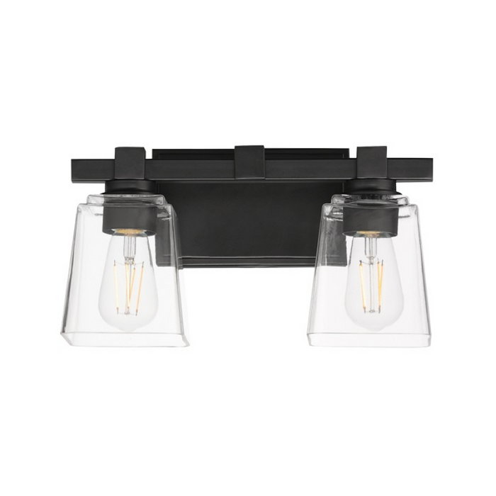 Maxim 21382 Cubos 2-lt 14" Wall Sconce - Black