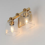 Maxim 21382 Cubos 2-lt 14" Wall Sconce - Natural Aged Brass