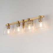Maxim 21384 Cubos 4-lt 31" Bath Vanity - Natural Aged Brass