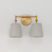 Maxim 21482 Baja 2-lt 15" Wall Sconce - Natural Aged Brass