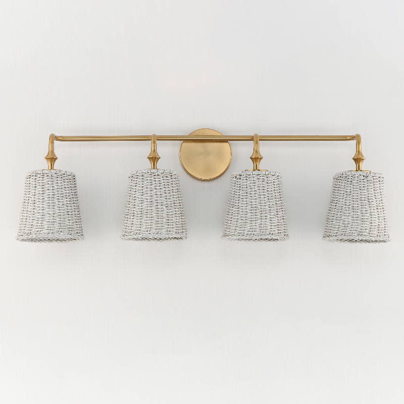 Maxim 21484 Baja 4-lt 33" Vanity - Natural Aged Brass