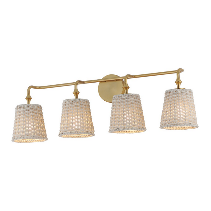 Maxim 21484 Baja 4-lt 33" Vanity - Natural Aged Brass