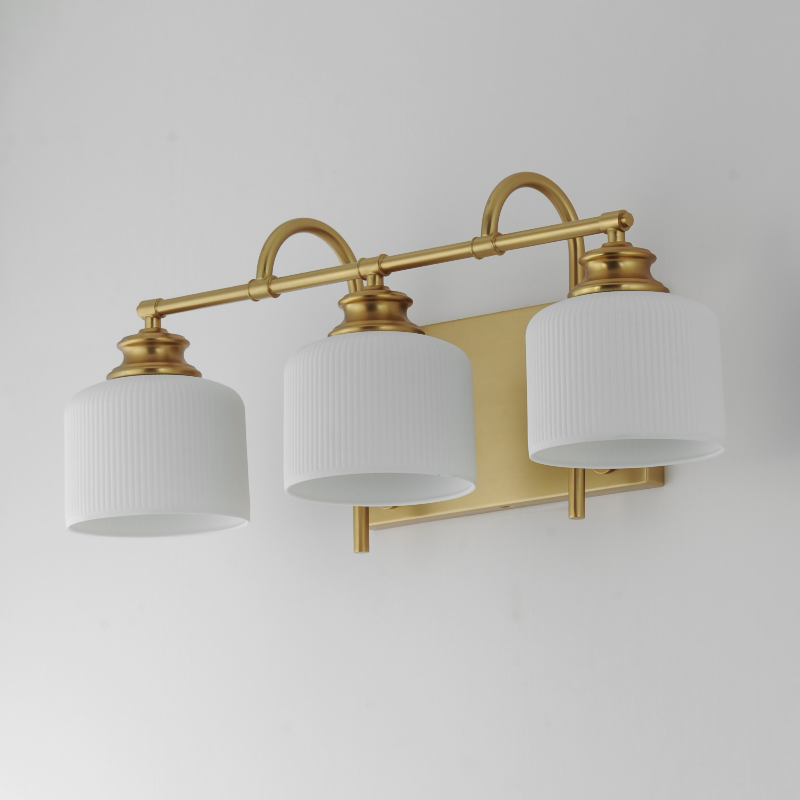 Maxim 21493 Bisque 3-lt 24" Vanity - Natural Aged Brass