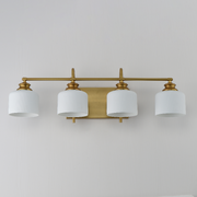 Maxim 21494 Bisque 4-lt 32" Vanity - Natural Aged Brass