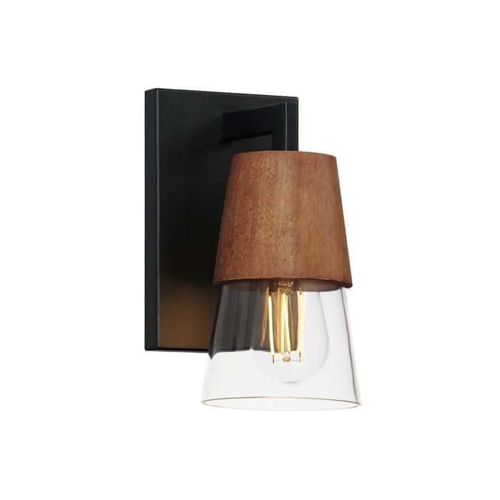 Maxim 21621 Carpenter 1-lt 9" Tall Bath Sconce