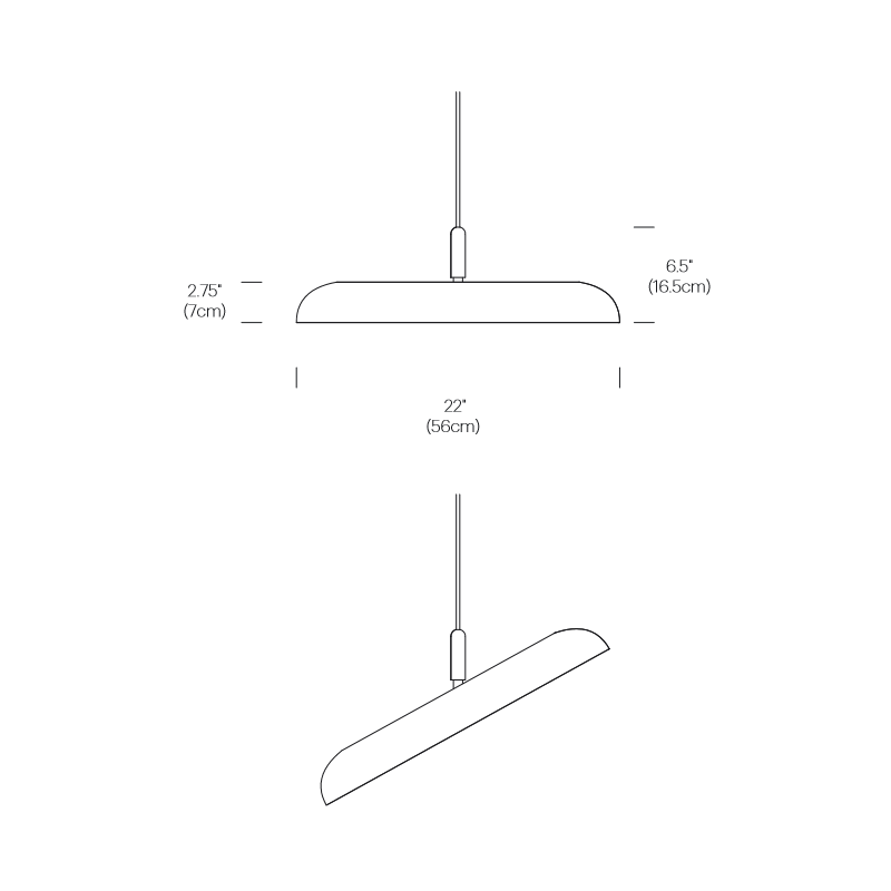 Pablo Designs Nivél 22" LED Pendant
