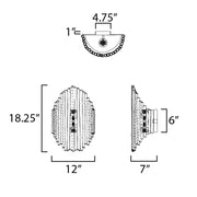 Maxim 22420 Baywood 2-lt 18" Tall Wall Sconce